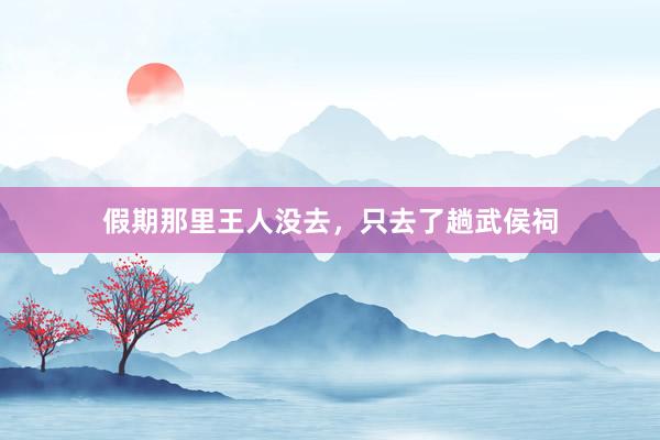 假期那里王人没去，只去了趟武侯祠