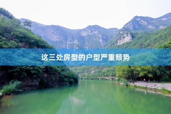 这三处房型的户型严重颓势